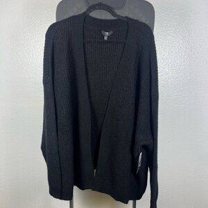 Terra & Sky Black Women's Sweater Cardigan Size 2X